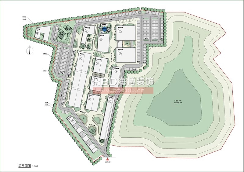 奧體創意園產業園設計 總平面圖 奧體創意園產業園設計 總平面圖