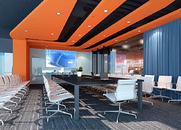 英揚(yáng)傳奇廣告公司會議室設(shè)計