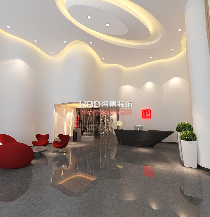 韓彩化妝品公司前臺設(shè)計效果 韓彩化妝品公司前臺設(shè)計效果