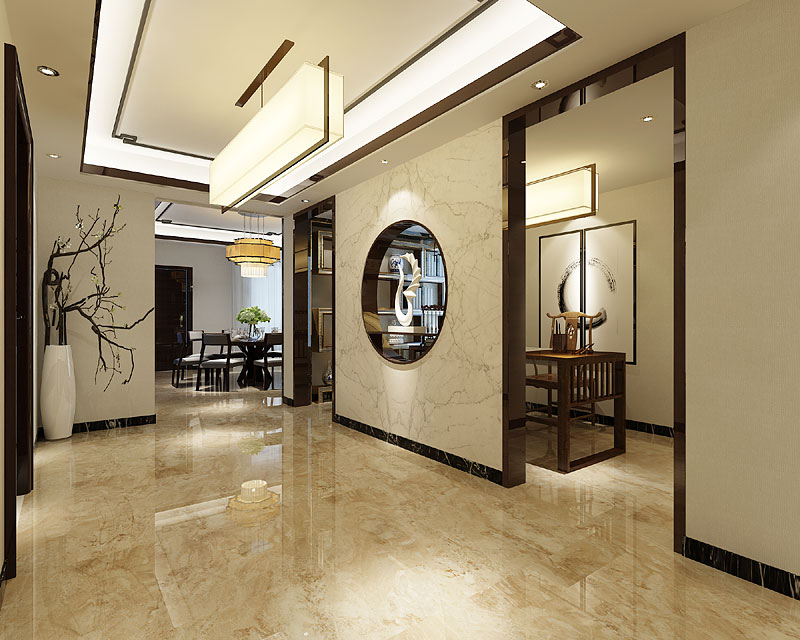 中式住宅裝修設(shè)計 玄關(guān)